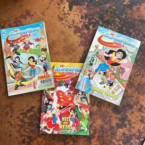 Like new Super Hero Girls books.